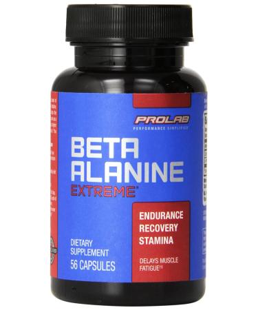 PROLAB Beta Alanine Extreme Capsules w/ Histidine | For Muscle Endurance & Recovery 56-Count