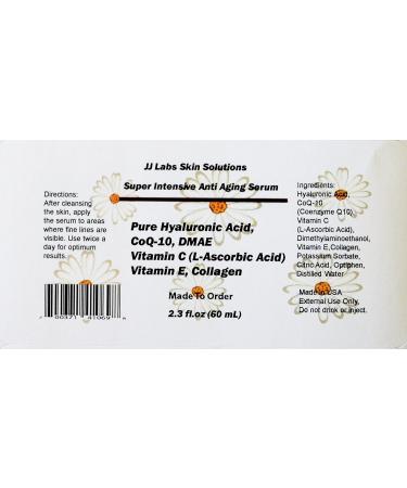 Shop Super Intensive Anti-Aging Serum Pure Hyaluronic Acid CoQ-10 Vitamin C & E Collagen DMAE | Best for Youthful Skin - Buy Online on GoSupps.com