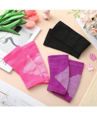 Zhanmai 3 Pair Kids Ankle Brace - Compression Sleeve for Girls | Elastic Support for Soccer Running & Fitness - Available in 3 Colors (Medium - Buy Online on GoSupps.com