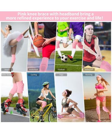 2 in 1 Knee Braces & Headbands - Volleyball Knee Pads for Patellar Protection | Breathable Pro Knee Support for Dance Cycling Basketball & Running - Buy Online on GoSupps.com