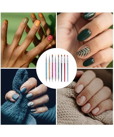Buy Savita 8-Piece Double-Ended Nail Brush Set | Gel Brush & Nail Art Tools for International Shipping - Buy Online on GoSupps.com