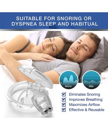 Anti Snoring Device - Magnetic Snore Clip Stopper (4 Pack) for Men and Women - Buy Online on GoSupps.com