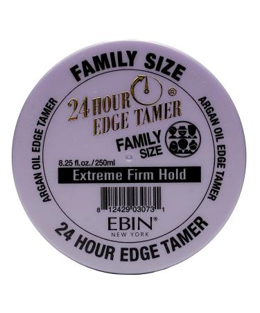 EBIN NEW YORK 24 Hour Edge Tamer - Extreme Firm Hold (8.25oz/ 250ml) - No Flaking, White Residue, Shine and Smooth texture with Argan Oil and Castor Oil 8.25 Ounce (Pack of 1)