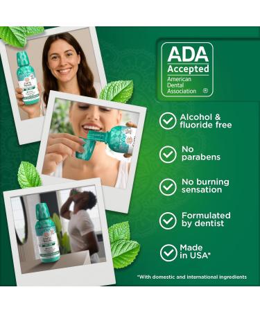 GuruNanda Fresh Breath Mouthwash ADA-Accepted Alcohol & Fluoride-Free Sodium Chlorite Essential Oils & Vitamins 12-Hrs Fresh Breath Wild Mint 16 oz - 2 Pack 16 Fl Oz (Pack of 2) - Buy Online on GoSupps.com
