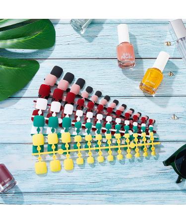 240 Pieces Short False Toe Nails Press On Toenails - Matte Colors | Full Cover Square Fake Nails Tips for Women & Girls DIY Manicure - Buy Online on GoSupps.com