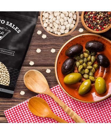 White Roasted Salted Chickpeas - Oil-Free Tasty Snack, Plant-Based Protein, Energy Boost - 5lbs Resealable Bag by Presto Sales LLC - Buy Online on GoSupps.com