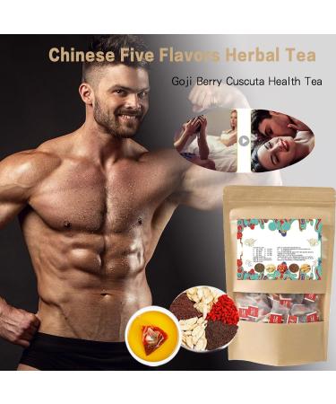 Goji Berry Cuscuta Health Tea Chinese Liver Care Tea Men s Essentials Five Flavors Goji Berry Tea Individual Tea Bags Support Kidney Health & Boost Energy (3pcs) - Buy Online on GoSupps.com
