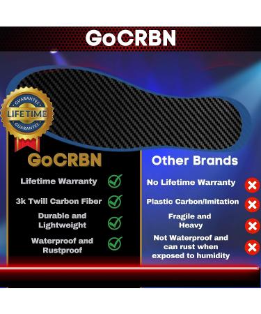 Carbon Fiber Insole for Toe Pain Relief | Rigid Inserts for Shoes | Recovery from Turf Toe, Hallux Rigidus & Arthritis | Men 8.5 / Women 9.5 - Buy Online on GoSupps.com