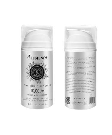 Blumenes Labs Organic Hemp Pain Cream 10,000mg | Lab Approved | Relieves Muscle & Joint Pain, Inflammation - Buy Online on GoSupps.com