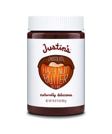 Justin's Organic Chocolate Hazelnut Almond Butter 16oz Jar - Gluten-Free, No Stir, 6 Pack - Buy Online on GoSupps.com