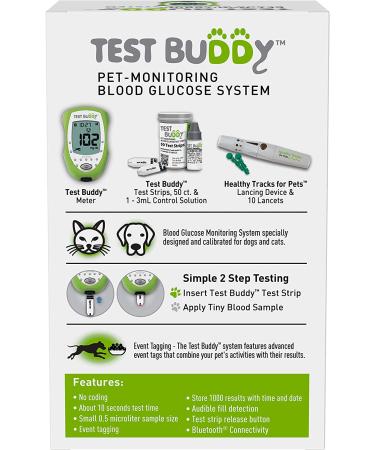 Test Buddy Pet Blood Glucose Meter Kit for Dogs and Cats - Accurate Monitoring for Diabetic Pets - Buy Online on GoSupps.com