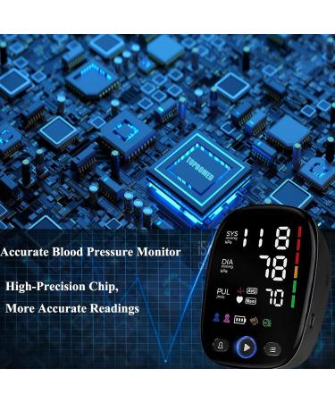 Buy TOPBOMED Upper Arm Electronic Blood Pressure Monitor - Accurate Automatic Large Cuff LED Backlit - Best Home Use Device for Health Monitoring - Buy Online on GoSupps.com