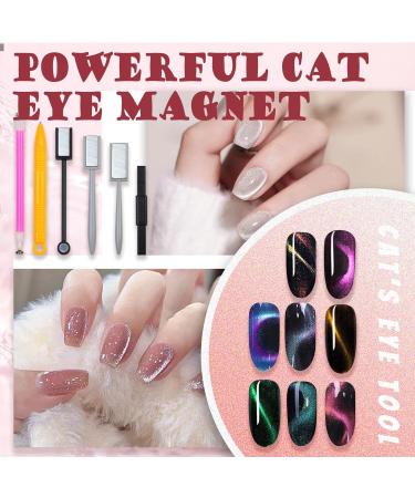 6pcs RoseFlower Nail Magnet Tool Set for DIY 3D Cat Eye Gel Polish Nail Art - Salon Quality Magnetic Stick Pen for Women Nails - Ideal for Studio and Home Use - Buy Online on GoSupps.com