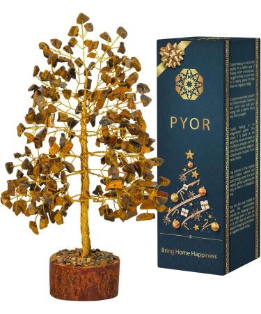 Tigers Eye Crystal Tree - Healing Crystals and Gemstone Tree for Good Luck and Meditation - Buy Online on GoSupps.com