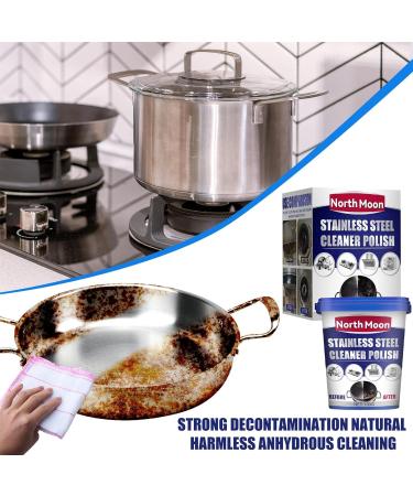 Metal Polish Paste | Stainless Steel Cleaner for Appliances | Industrial Strength Scratches Remover and Cleaner Protects Appliances from Fingerprints Dtt - Buy Online on GoSupps.com