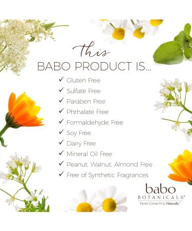 Babo Botanicals After Sun Aloe Vera Gel - Soothing Hydrating Relief for Babies Kids & Sensitive Skin - Vegan 8 oz - Buy Online on GoSupps.com