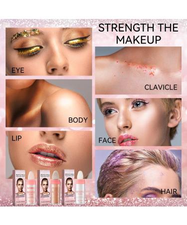 White Moonbeam Highlighter Stick - Natural Glow for Face & Body - Fairy Glitter Sparkle - 1.69 oz - Buy Online on GoSupps.com