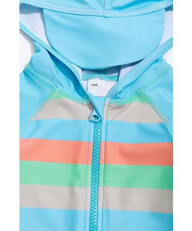 BONVERANO Baby Boys Full-Zip Hoodie Swimsuit with UPF 50+ Sun Protection | 6-9 Months - Buy Online on GoSupps.com