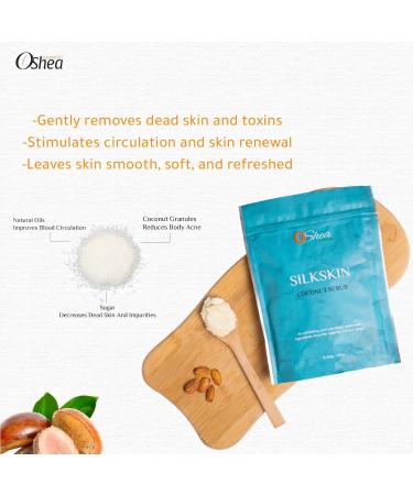 Oshea Cosmetics Organic Coconut Scrub 200 Gr / 7 Oz. 100% Natural & Exfoliating Deep Cleansing & Moisturizing Rich in Coconut Oil & Vitamins Gentle on Skin - Buy Online on GoSupps.com