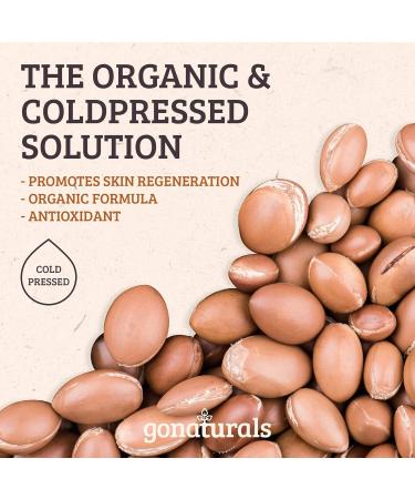 Buy Gonatural Organic Argan Oil 50ml - 100% Pure & Cold Pressed | Vegan Cruelty-Free | Face Body Hair Beard Nails - Buy Online on GoSupps.com