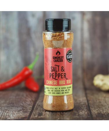 Salt N Pepper Chinese BBQ Rub Shaker | The Smokey Carter | Asian Inspired Seasoning | Ideal for Korean BBQ Noodles Wings & More | Create that moorish takeaway flavour at home - Buy Online on GoSupps.com