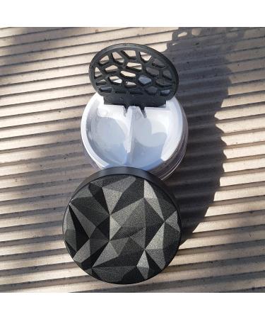 Lensbix Geometric Contact Lens Container - Futuristic 3D Design - Stylish Gift for Lens Wearers (NO23 White) - International Shipping Available - Buy Online on GoSupps.com