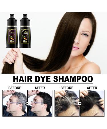  Beslibate 500ml Shampoo for Brown Hair 3-in-1 Colouring Shampoo Instant Colouring Shampoo Deeply Nourishes UV Shine Natural Ingredients - Buy Online on GoSupps.com