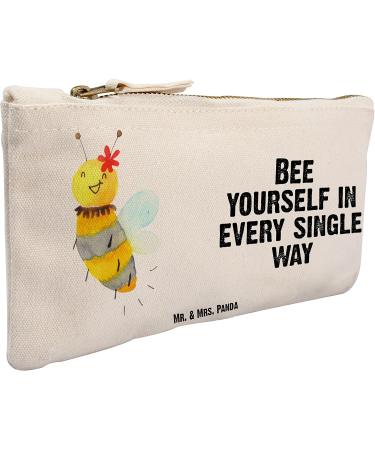 Mr. & Mrs. Panda Small Bee Flower Makeup Bag - Spring Gift Cosmetic Case Bumblebee Design - Buy Online on GoSupps.com