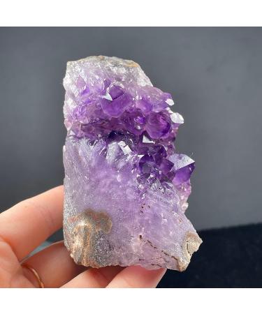 Amethyst Crystals Natural Brazil Amethyst Quartz Crystal Cluster Specimen ing Full of Texture - Buy Online on GoSupps.com