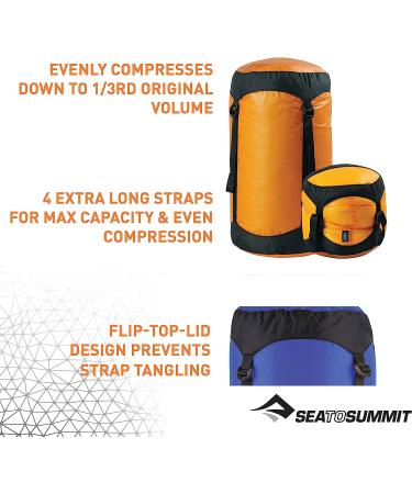 Sea to Summit Ultra-SIL Compression Sack - Yellow, X-Small (6L) | Ultralight Outdoor Travel Storage - Buy Online on GoSupps.com