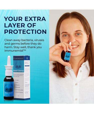 Doctor Recommended Nasal Cleanse Spray - Anti Viral Iodine Rinse | 250 Doses | Made in USA - Buy Online on GoSupps.com