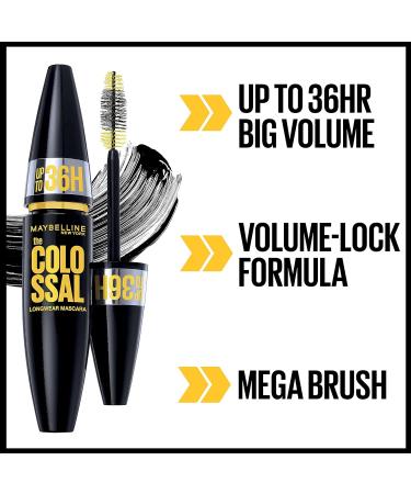 Maybelline Volum' Express Colossal Waterproof Mascara in Very Black - 1 Count - Buy Online on GoSupps.com