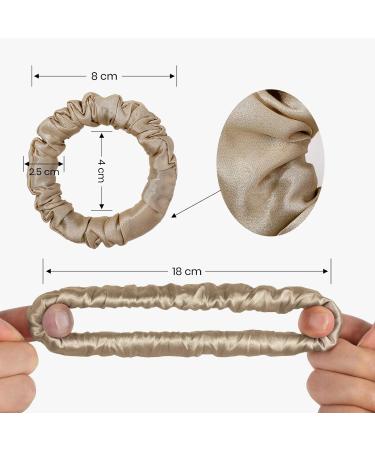 LILYSILK 100% Mulberry Silk Thin Hair Scrunchies for Frizz and Breakage Prevention - Coffee 3 Pack - Buy Online on GoSupps.com