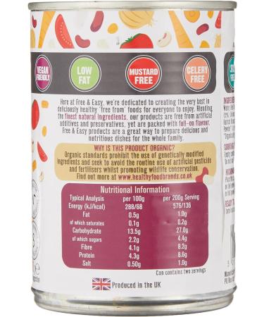 Organic Three Bean Chilli 400g - Gluten-Free & Easy to Prepare - Buy Online on GoSupps.com