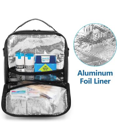 CURMIO Insulin Cooler Bag - Insulated Diabetic Travel Case for Medicine Storage, Gray - Buy Online on GoSupps.com