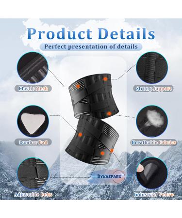 Buy Back Braces for Lower Back Pain Relief - 7 Stays & Breathable Support Belt for Men/Women - Anti-Skid Lumbar Support for Sciatica (M) | International Shipping Available - Buy Online on GoSupps.com
