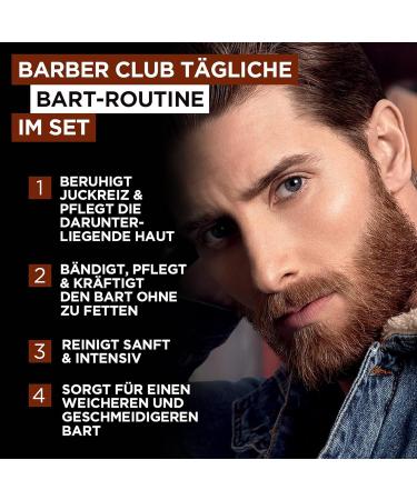 L'Or al Men Expert Beard Care Set | Beard Oil & Shampoo for Men | Barber Club Gift Set 230ml - Buy Online on GoSupps.com