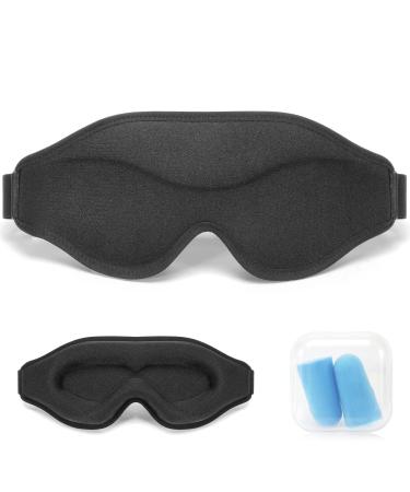 3D Sleep Mask Palifel 3D Contoured Cup Sleeping Mask & Blindfold Sleep Eye Mask for Women Men 100% Lightblocking Night Sleep Mask with Adjustable Strap Breathable Eye Cover for Nap Yoga Travel