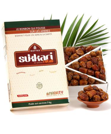 NADATY Natural Dates & More Melting Dates Sukkari Rutab from Qassim 3 kg - NADATY - Candy that Grows on Trees
