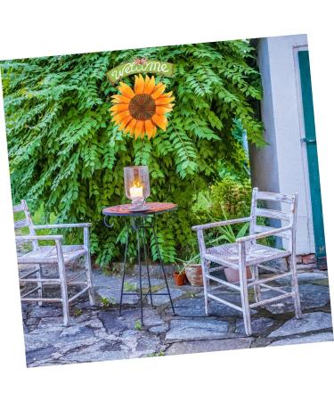 Ciieeo Style Door Art Decor Home Pendant Artistic Pastoral Decorative Porch in Sign Front For Sunflower - Buy Online on GoSupps.com