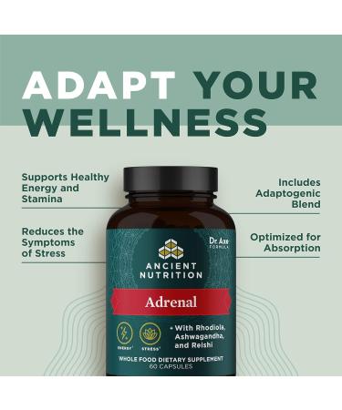 Ancient Nutrition Adernal Capsules 60 Count + Leaky Gut Capsules 60 Count - Buy Online on GoSupps.com