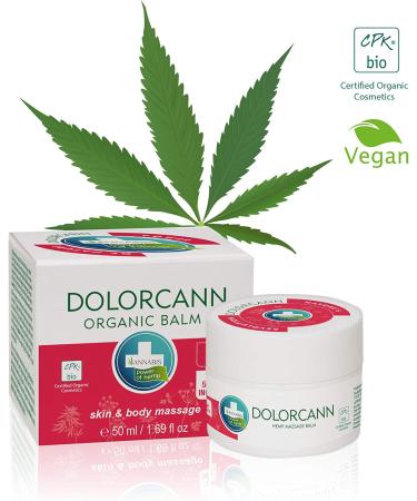 Dolorcann Hemp Ointment for Joints Tendons & Muscles - 50ml | Best Pain Relief Massage Balm | International Shipping - Buy Online on GoSupps.com