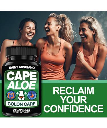 Cape Aloe Colon Cleanse - Detox & Flush 90 Capsules | Natural Herbal Laxative for Gentle Constipation Relief & Digestive Health - Buy Online on GoSupps.com