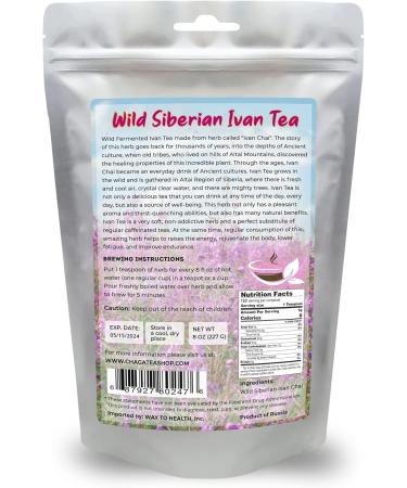 Siberian Fermented Wild Ivan Chai Loose Herbal Tea All Natural No Caffeine - 8 Oz - Buy Online on GoSupps.com