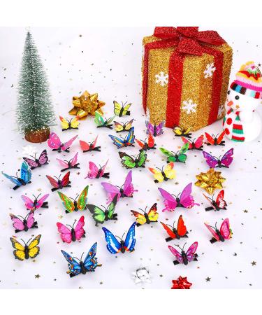 Boao 36-Piece Butterfly Hair Clips for Baby Girls & Toddlers - Colorful 3D Wedding & Party Hair Barrettes in Blue, Pink, Purple, Yellow, Green, and Red - Buy Online on GoSupps.com