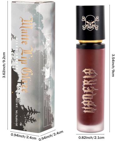 vaneria Brillant l vres liquide noir mat Collection noire gla age l vres gothique Glace l vres Pourpre hydratante de longue dur e Convient pour Halloween et le maquillage gothique.(8g 0.28 Oz) - Buy Online on GoSupps.com
