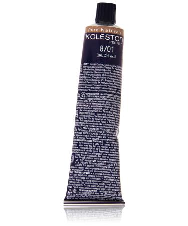 Wella Professionals Koleston Perfect Permanent Cremeharenkarbe 8/01 Hell Blond Natur-Asch 1 Pack (1 x 60 ml) 8/01 Hellblond Natural-Ashblond 60 ml (1 Pack)