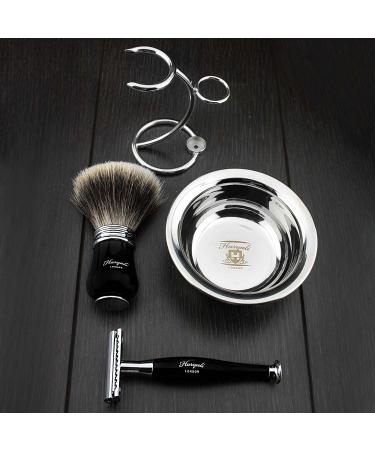 Proper Men's Razor Set | DE Razor Plane Splitterspitze Hair Brush & Stainless Steel Bowl - Premium Shaving Essentials - Buy Online on GoSupps.com