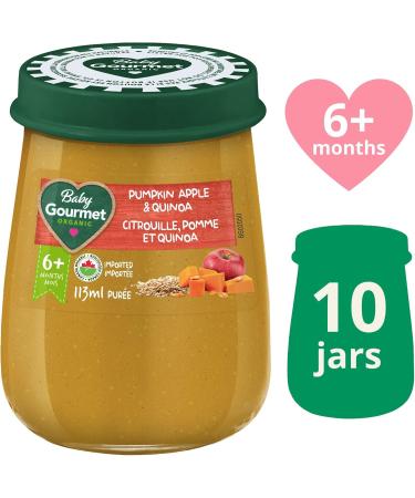 Baby Gourmet Organic Baby Food Jar - Pumpkin Apple Quinoa - Source of Iron Fibre minerals (113g) 10 Pack - Buy Online on GoSupps.com