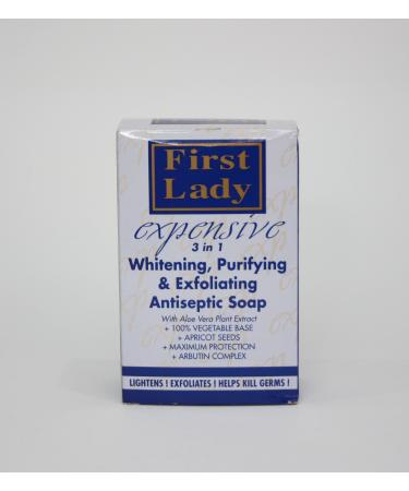 First Lady EXPENSIVE 3in1 Brightening Purifying & Exfoliating Antiseptic Antibacterial Soap 200g - with Aloe Vera & Arbutin Complex